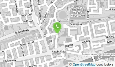 Bekijk kaart van Pizzeria Merwede in Hardinxveld-Giessendam
