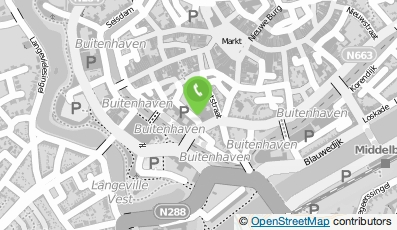 Bekijk kaart van Fysiotherapie Kalverstraat in Middelburg
