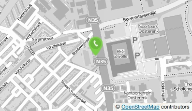 Bekijk kaart van Openluchtbad Zwolle in Zwolle
