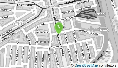 Bekijk kaart van Vascobelo V-bar Rijnstraat in Amsterdam