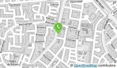 Bekijk kaart van Dierenartspraktijk Hoogland  in Hoogland