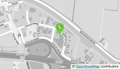 Bekijk kaart van Autobedrijf Nieuwenhuizen inkoop/verkoop auto's in Rogat