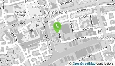 Bekijk kaart van Huvee Meubels in Emmeloord