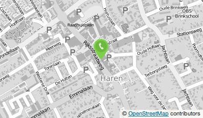 Bekijk kaart van Hoveniersbedrijf De Groene Parel in Haren (Groningen)