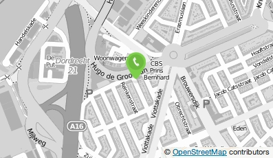 Bekijk kaart van Stichting Bewoners Componistenbuurt in Dordrecht