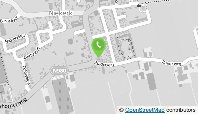 Bekijk kaart van Dieperink Interieurs in Niekerk (Groningen)