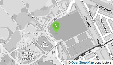 Bekijk kaart van B & B HealthCare, Zuiderpark (Den Haag) in Den Haag