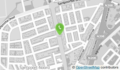 Bekijk kaart van M. van Dijk Installatiebedrijf  in Santpoort-Noord
