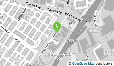 Bekijk kaart van Gr8 Starbucks B.V. in Oosterhout (Noord-Brabant)