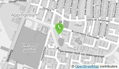 Bekijk kaart van Logopediepraktijk Bij Wijze Van Spreken in Appingedam