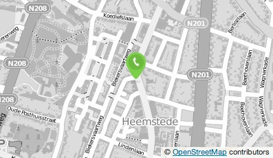 Bekijk kaart van D-Reizen Vakantie Winkels in Heemstede