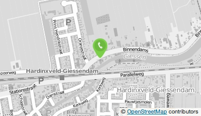 Bekijk kaart van Garagebedrijf Winkel in Hardinxveld-Giessendam