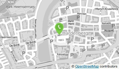 Bekijk kaart van Firma Reinders in Hardenberg