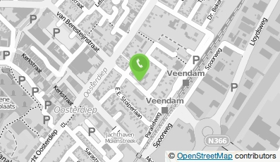 Bekijk kaart van D en W Elektrotechniek B.V.  in Veendam