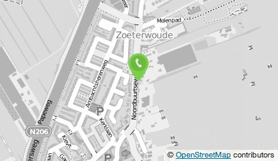 Bekijk kaart van Rietdekkersbedrijf B. de Bruin in Zoeterwoude
