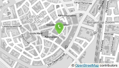 Bekijk kaart van Stadsbrasserie Thalia in Bergen op Zoom