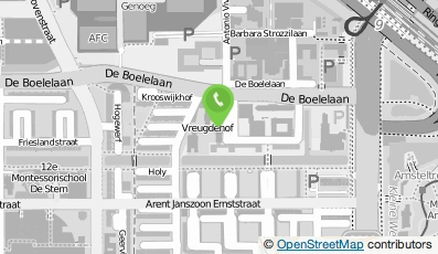 Bekijk kaart van Amstelring - Verpleeghuis Vreugdehof in Amsterdam