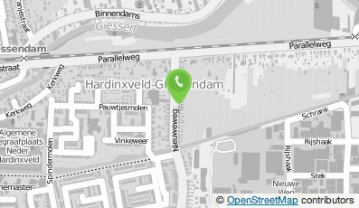 Bekijk kaart van J. van der Kooij Orgelbouw & Betimmeringen in Hardinxveld-Giessendam
