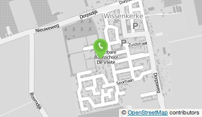 Bekijk kaart van Openbare Basisschool De Vliete in Wissenkerke