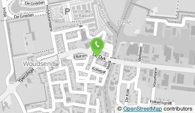 Bekijk kaart van Cafetaria-Eethuis 't Hoekje in Woudsend