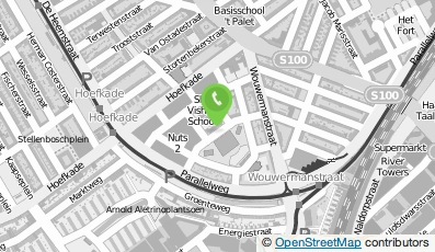 Bekijk kaart van Johan de Witt Scholengroep loc. Vermeerstraat in Den Haag