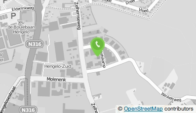 Bekijk kaart van K.J. Borghouts Tandartsenpraktijk in Hengelo (Gelderland)