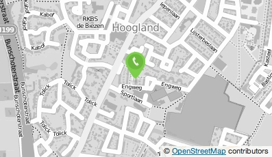 Bekijk kaart van fysio-keistad  in Hoogland