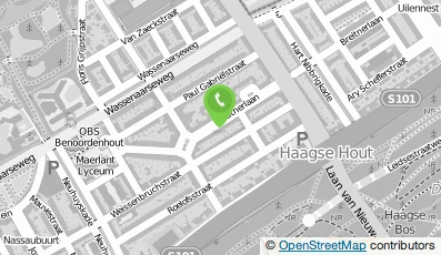 Bekijk kaart van Tandarts Schmidt Crans in Den Haag