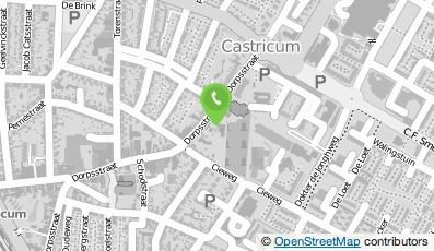 Bekijk kaart van Dorpsstraat Castricum in Castricum