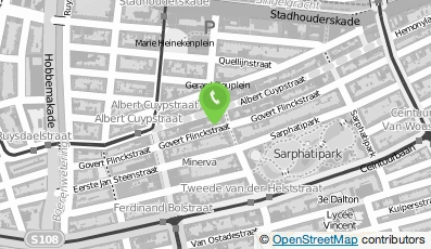 Bekijk kaart van Beautiful apartment + Bikes + Boat in Amsterdam