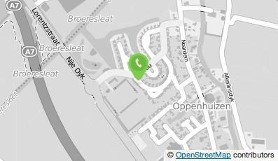 Bekijk kaart van Jbijlsma tuinen in Oppenhuizen