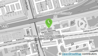 Bekijk kaart van De Vliegende Barkeeper in Rotterdam