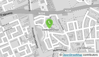 Bekijk kaart van Veldhuizerschool in Ede