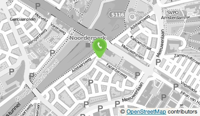 Bekijk kaart van Noorderpark eethoekje in Amsterdam
