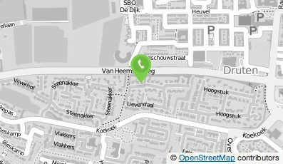 Bekijk kaart van Rabobank Maas en Waal in Druten