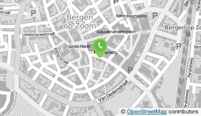 Bekijk kaart van bij jansen catering in Bergen op Zoom