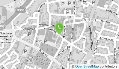 Bekijk kaart van Kapsalon Achterstraat in Putten