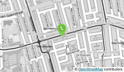 Bekijk kaart van Kwams Barbershop in Amsterdam