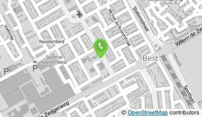 Bekijk kaart van Logopediepraktijk Best, Dependance Max de Bossustraat in Best