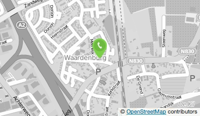 Bekijk kaart van Kapsalon Lisa in Waardenburg