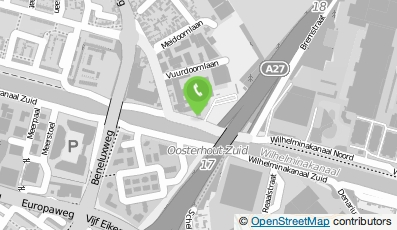 Bekijk kaart van Stichting Prisma/Wilhelminakanaal Noord in Oosterhout (Noord-Brabant)