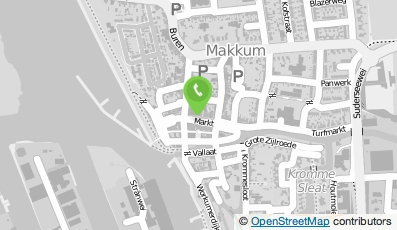 Bekijk kaart van Hotel en Restaurant de Waag in Makkum