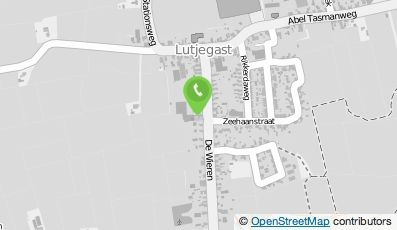 Bekijk kaart van Notebomer's Bouwbedrijf afdeling Onderhoud-Verbouw in Lutjegast