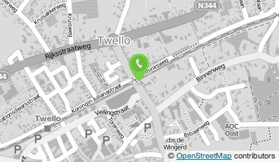 Bekijk kaart van Domineestraat ('t Centrum, Twello) in Twello