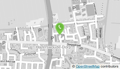 Bekijk kaart van Bijkantoor Coöperatieve Rabobank Rijnstreek in Hazerswoude-Dorp