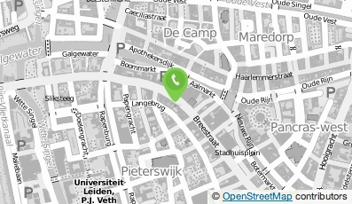 Bekijk kaart van Treinreiswinkel B.V. in Leiden
