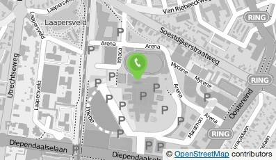 Bekijk kaart van NIKE Europe Holding B.V. in Hilversum