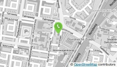 Bekijk kaart van Prokino JF Kennedybosstraat in Dordrecht