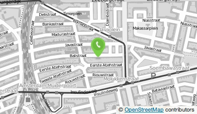 Bekijk kaart van Bureau Balistraat in Amsterdam