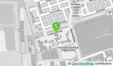 Bekijk kaart van Alfa-college, locatie Travertijnstraat in Groningen